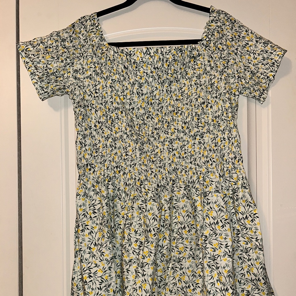 Smocked off the shoulder Floral